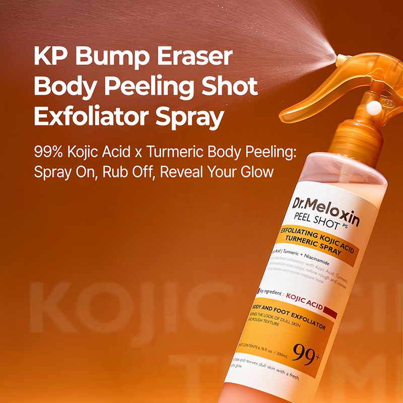 🤎🚨Last 3 hours 50% off🔥Get Rid of Keratin Bumps Fast! Kojic Acid & Turmeric Peel Shot Spray