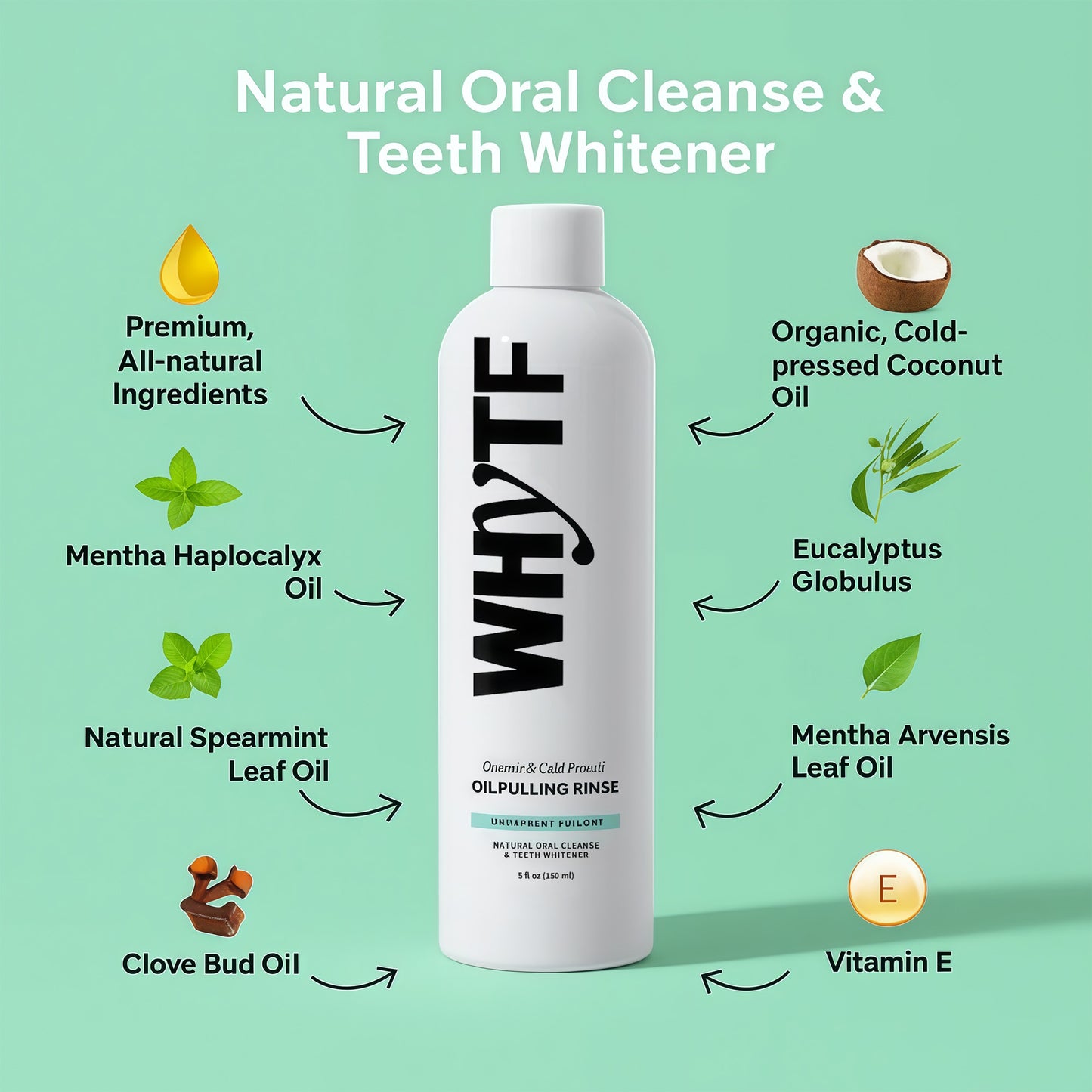 🍀🚨Last 3 hours 42% off🔥Spearmint Oil Pulling Rinse