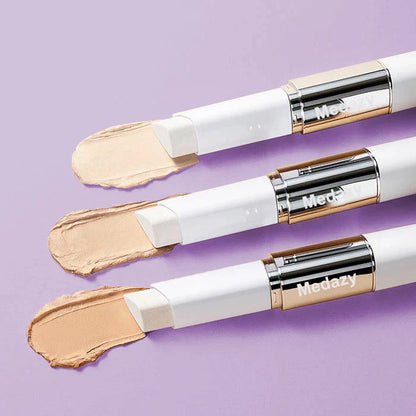 💕Last 3 hours 60% off: Medazy Color-Changing Cover Cream Stick (with Detachable Brush) Balm to Cream Foundation Makeup Stick