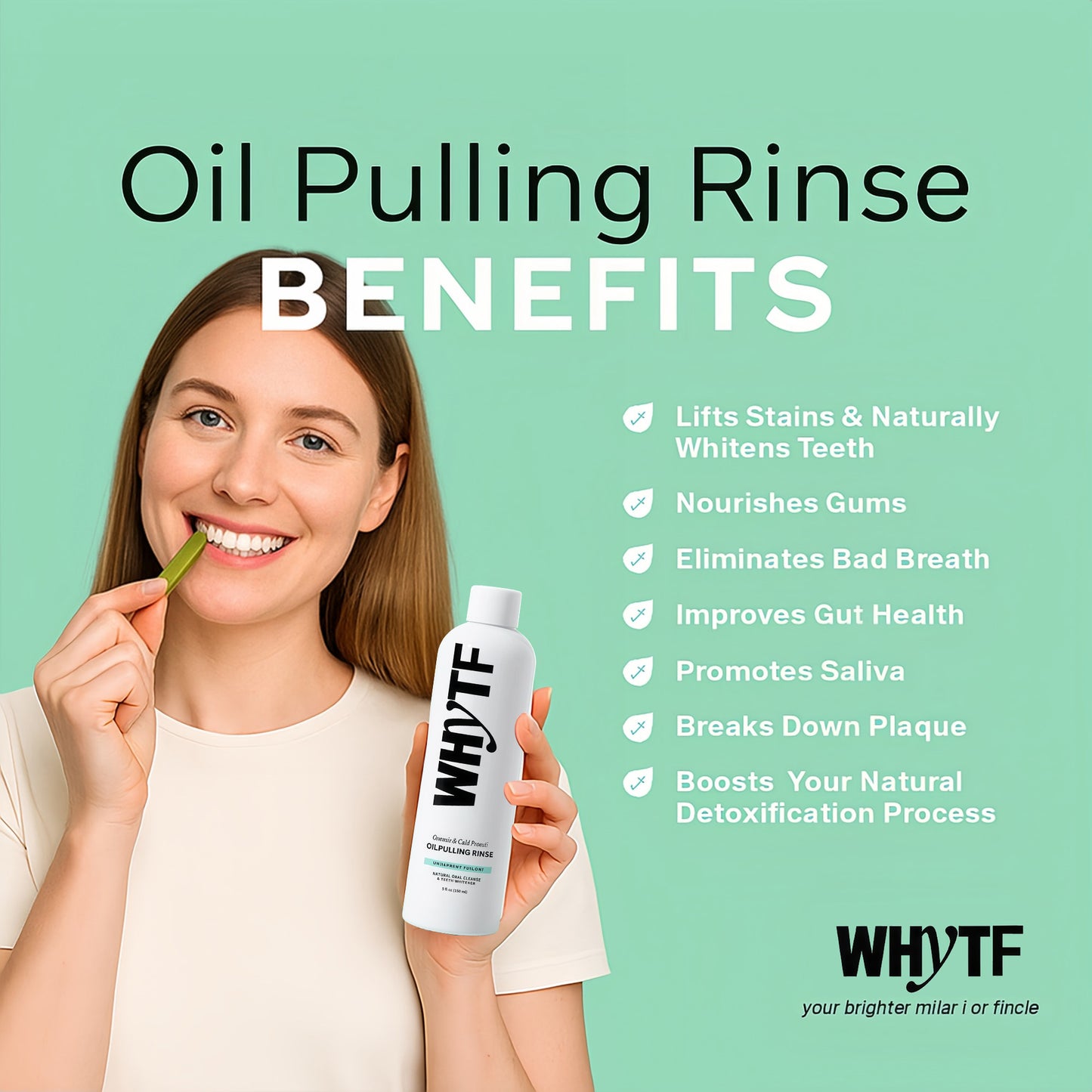 🍀🚨Last 3 hours 42% off🔥Spearmint Oil Pulling Rinse