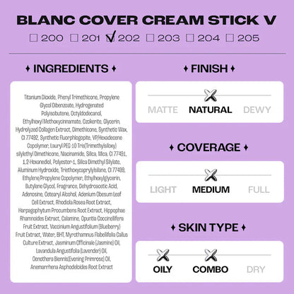 💕Last 3 hours 60% off: Medazy Color-Changing Cover Cream Stick (with Detachable Brush) Balm to Cream Foundation Makeup Stick